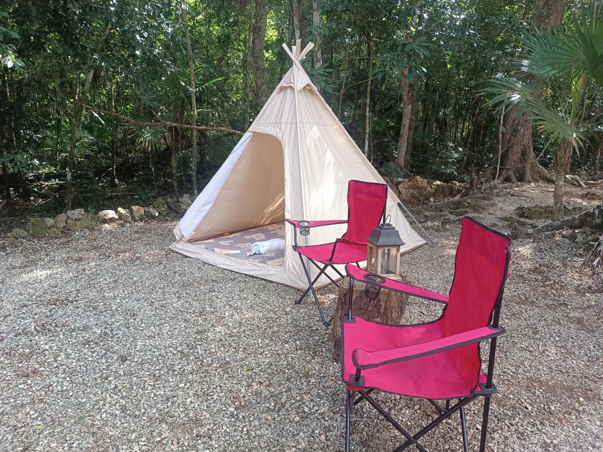 Cheel Lodge & Camping Puerto Morelos Exterior foto