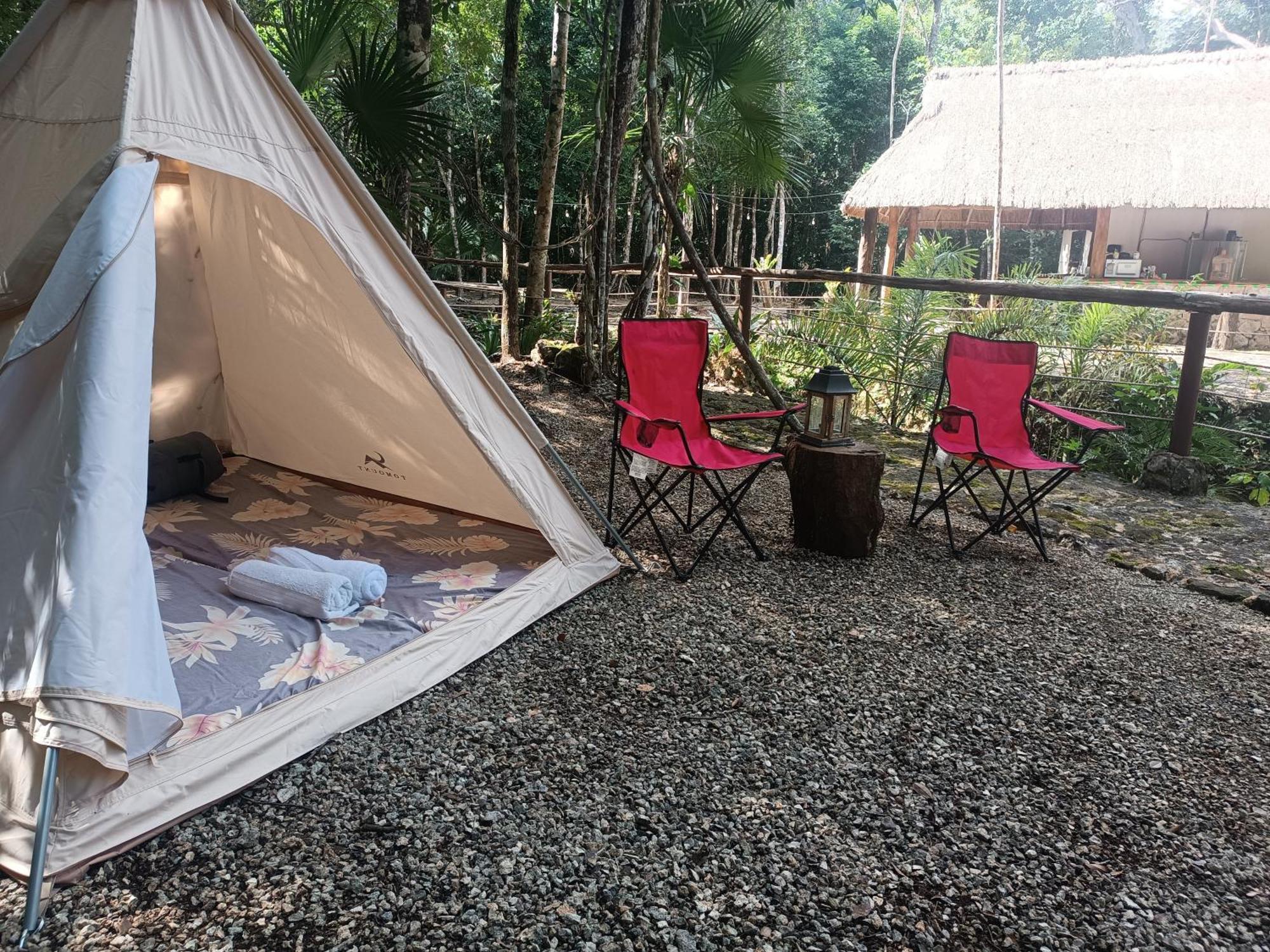 Cheel Lodge & Camping Puerto Morelos Exterior foto